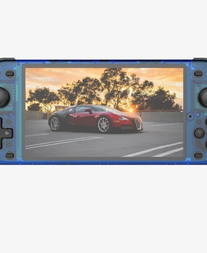 Playtastic R50S Retro Game Console 5 inch Retro Emulator System 64 GB with 15000+Preinstall video game (BLUE)