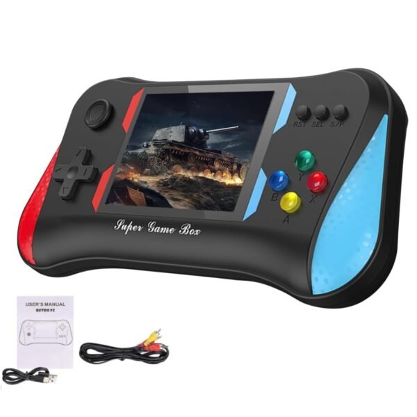 Handheld Retro Video Games for Kids X7M 500-in-1 Retro Game Console TV Compatibility Rechargeable Gamepad (Pack of 1) (X7M Video Game),Multicolor