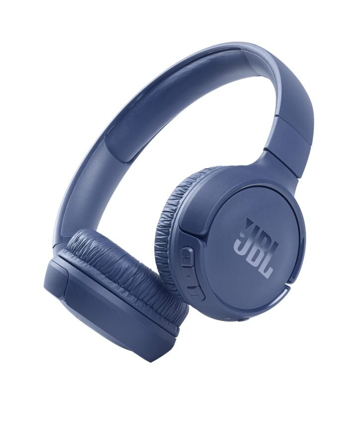 JBL Tune 510BT, On Ear Wireless Headphones with Mic, up to 40 Hours Playtime, Pure Bass, Quick Charging, Dual Pairing, Bluetooth 5.0 & Voice Assistant Support for Mobile Phones (Blue)