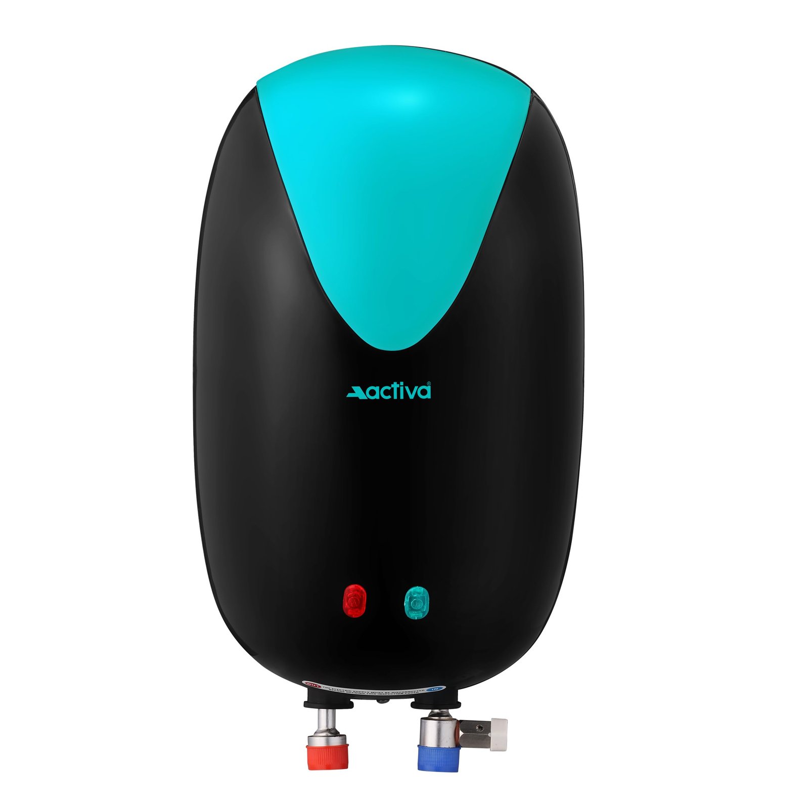 ACTIVA 3L Instant Water Heater Geyser 3kW ISI Copper Element 304L SS Tank Anti Rust Coating Auto Cut Off ABS Body BEE 5 Star Fast Heating Compact Bathroom Kitchen Use 5 Year Warranty Green Black