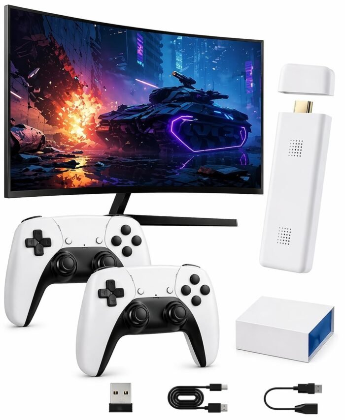 2026 4K HDMI Gaming Console for TV, Plug and Play Video Game System with 2 Wireless Controllers, Family Entertainment for Kids & Adults (Special Standard Edition)