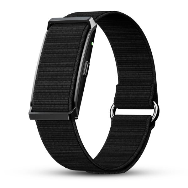 Newly Launched Qore Fitness Band with 45 Days Battery Life | 100+ Sports Modes | Advanced Health Tracking | HR & SpO2| Stress| Sleep | OneKey Measurement | Smart Notifications - Black