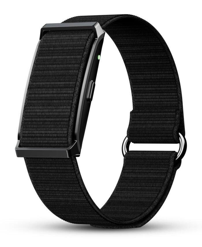 Pebble Newly Launched Qore Fitness Band with 45 Days Battery Life | 100+ Sports Modes | Advanced Health Tracking | HR & SpO2| Stress| Sleep | OneKey Measurement | Smart Notifications - Black