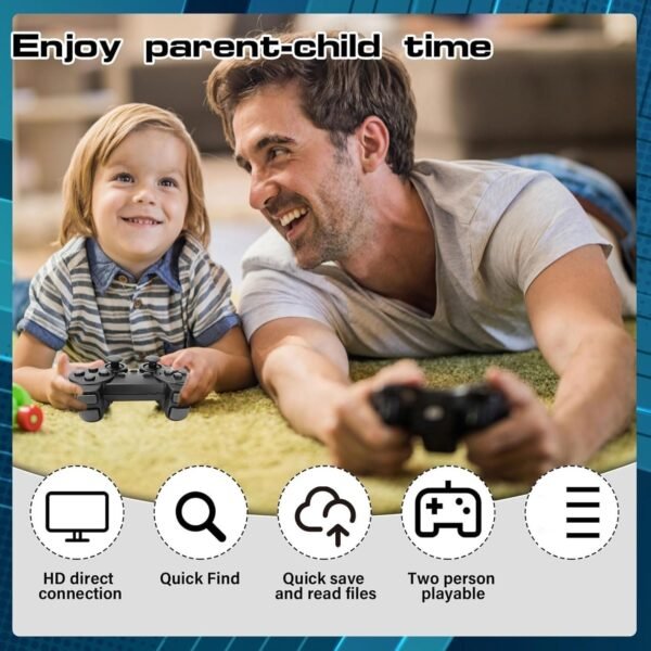 2026 Upgraded TV HD Video Game Console | Wireless 2Controllers | Plug & Play HDMI TV Gaming System for Kids & Family Fun (Special Edition) (NEW Edition 2026)