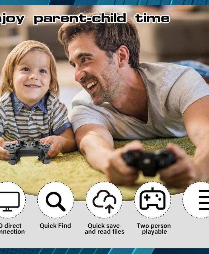 2026 Upgraded TV HD Video Game Console | Wireless 2Controllers | Plug & Play HDMI TV Gaming System for Kids & Family Fun (Special Edition) (NEW Edition 2026)