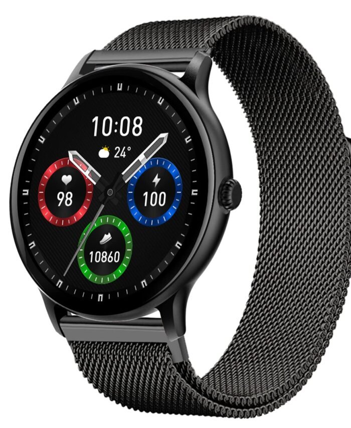 Fire-Boltt Phoenix Pro Ultra Round Bluetooth Calling Smart Watch, 1.39”HD Display, AI Outfit Watch Face, 2 Looks in 1 Watch, Extra Straps at ₹99, 120+ Sports Modes, Smartwatch for Men & Women (Grey)