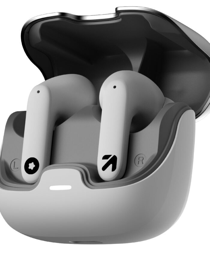 GOBOULT Z40 True Wireless in Ear Earbuds with 60H Playtime, Zen™ ENC Mic, Low Latency Gaming, Type-C Fast Charging, Made in India, 10mm Rich Bass Drivers, IPX5, Ear Buds TWS (White)