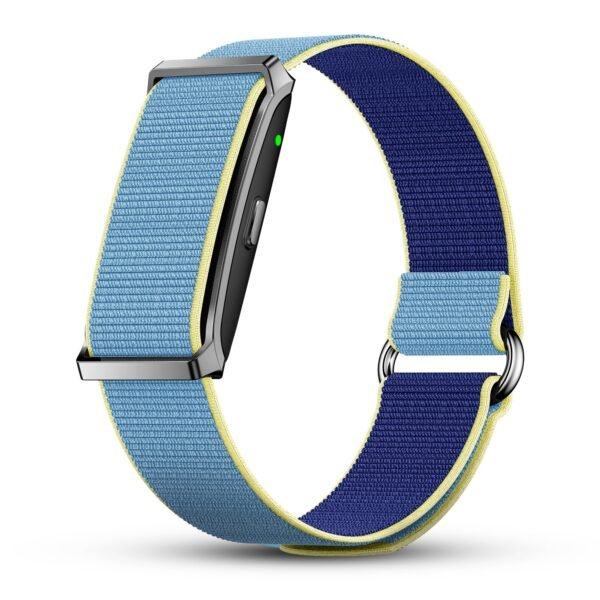 Newly Launched Qore Fitness Band with 45 Days Battery Life| 100+ Sports Modes| Advanced Health Tracking HR| SpO2| Stress| Sleep| OneKey Measurement| Smart Notifications - Black (Blue)