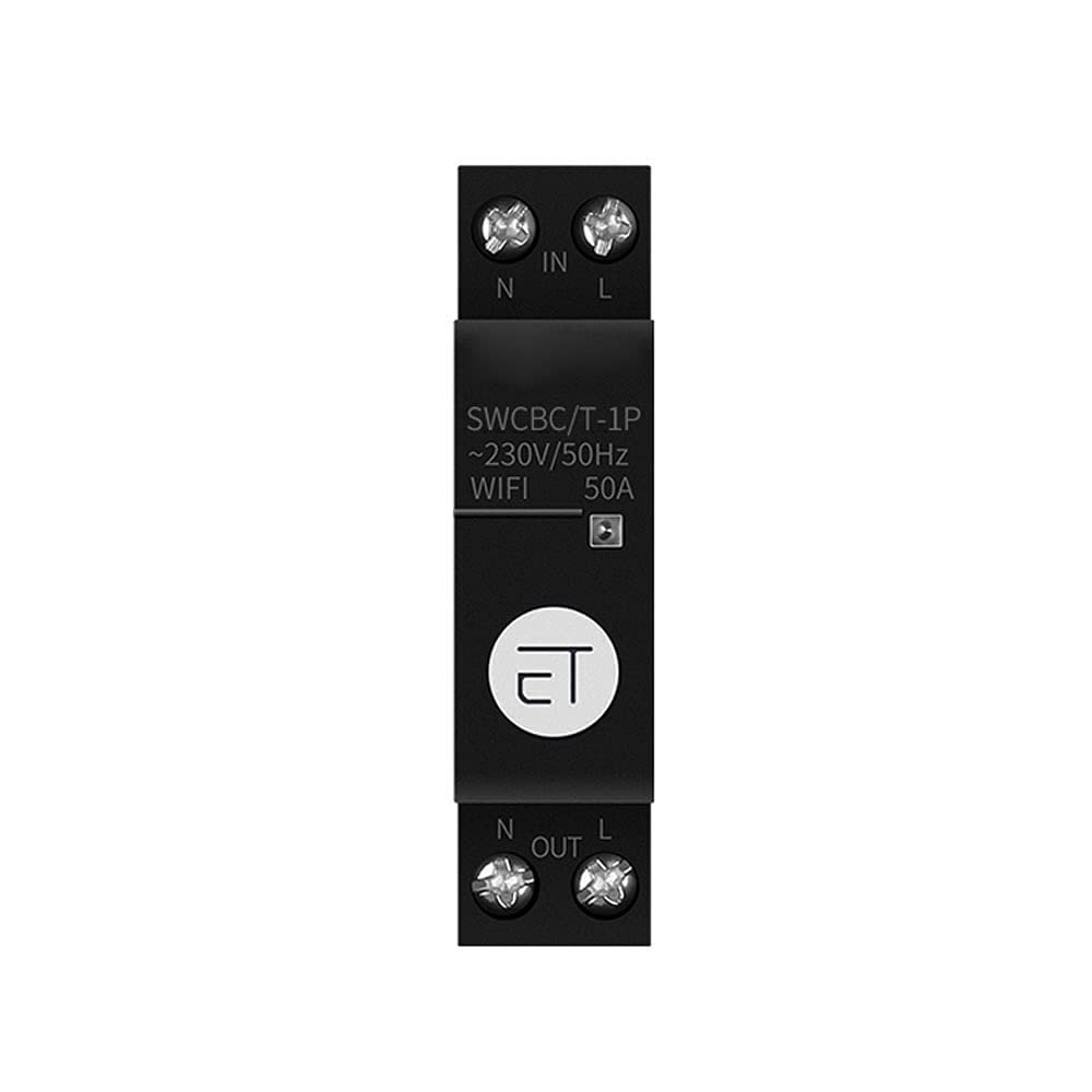Qingyuan Tuya Wifi ligent Timing Circuit Breaker DIN Rail Installation Smartphone APP Control Compatible with Amazon Al and Google Assistant Tmall Genie Voice Control