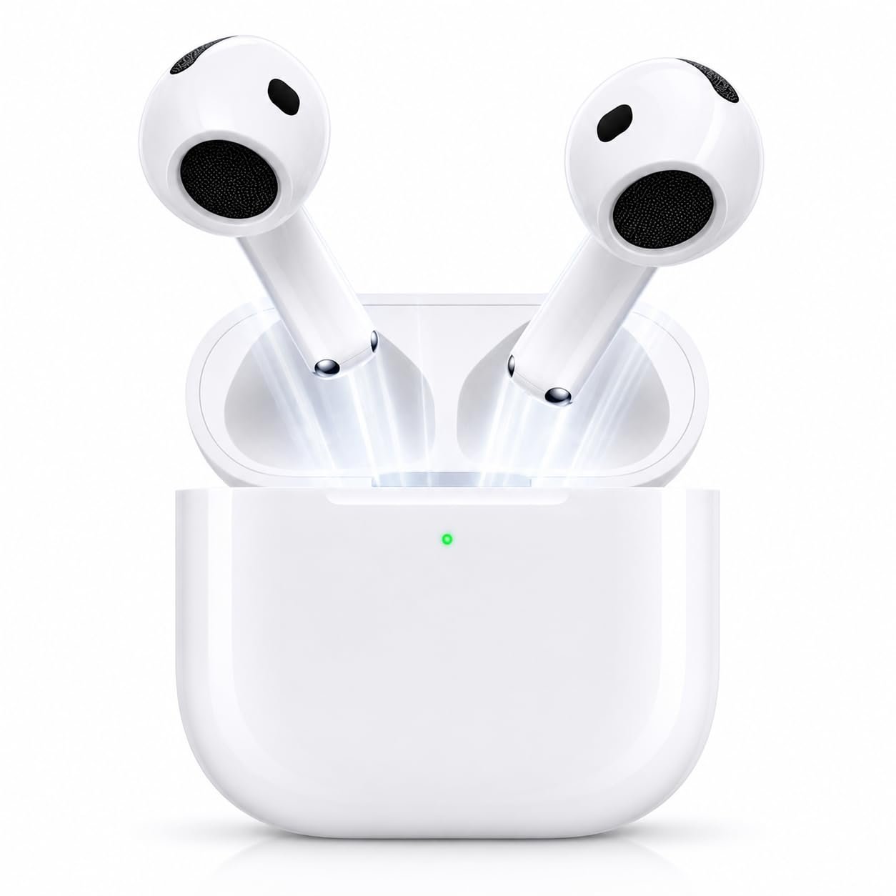 4th Gen Wireless Earbuds with Charging Case Bluetooth Earphones with HD Sound, Noise Reduction, USB-C Fast Charging, Touch Control & Water Resistant Design for Android