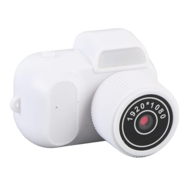 Mini Keychain Camera, 1080P HD Video Camera with 0.96in Color Screen, Portable Micro Camcorder Vlog Camera for Daily Life Travel Recording, 180mAh Battery, 128GB Expansion (White)