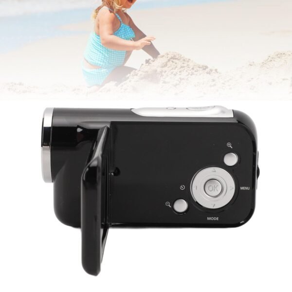 Video Camera Camcorder, 1080P 16MP 16X Digital Zoom Anti Shake Digital Camera Recorder with 2.0 Rotatable Screen, USB Port, 1/4 Inch Threaded Hole, for Travel