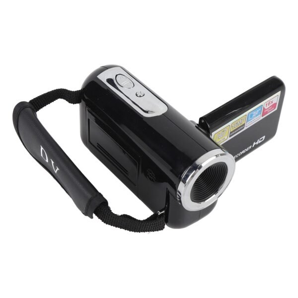 Digital Video Camera 16MP 16x Zoom Anti Shake DV Camcorder for Travel Campus Growth Record (Black)