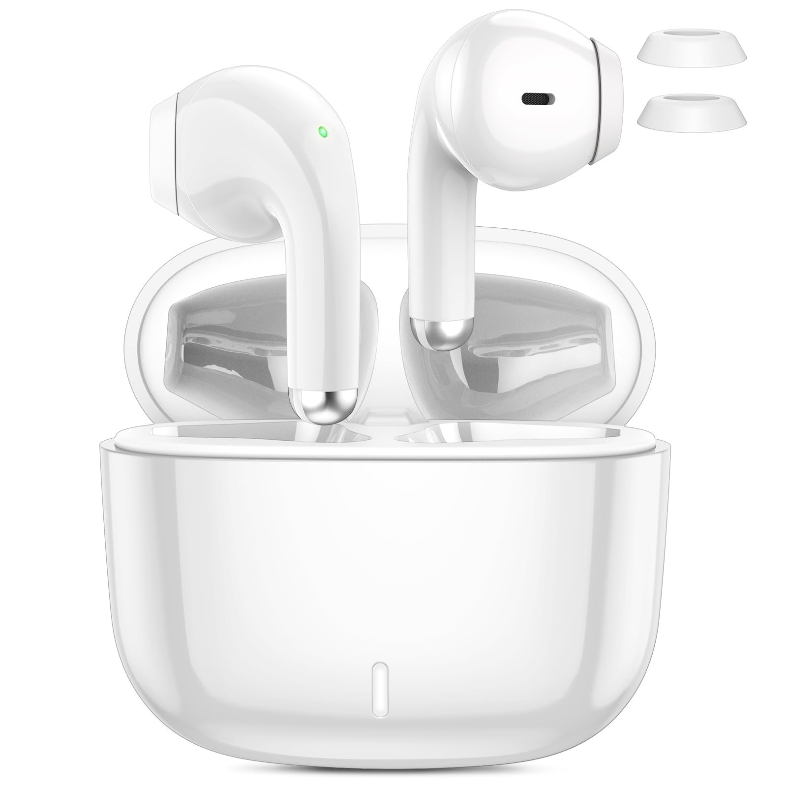 Wireless Earbuds for iPhone 17 16 Pro Max Air 15 14 13 12 11 XR XS Bluetooth 5.3 Headphones Noise Isolation Earphones for Galaxy S26 S25 S24 Ultra S23 S22 HiFi Bass Stereo Earphone for Google