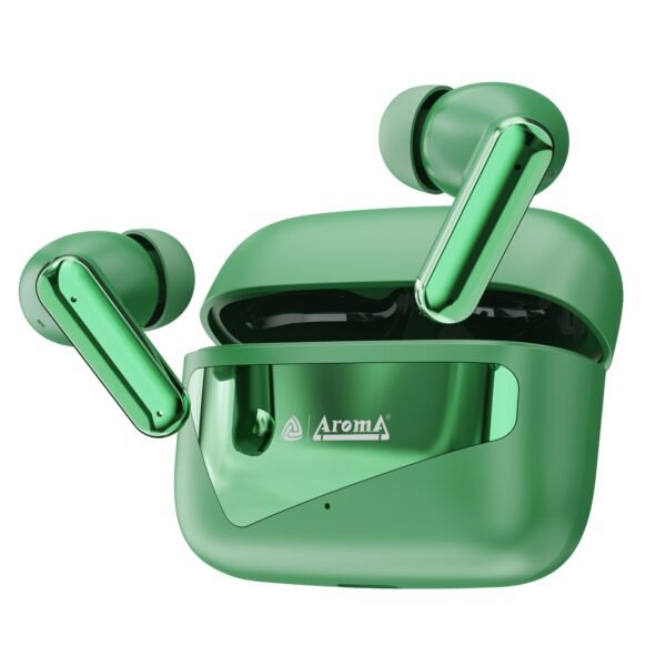 TWS8 Harmony V5.4 True Wireless Earbuds - Chrome Green