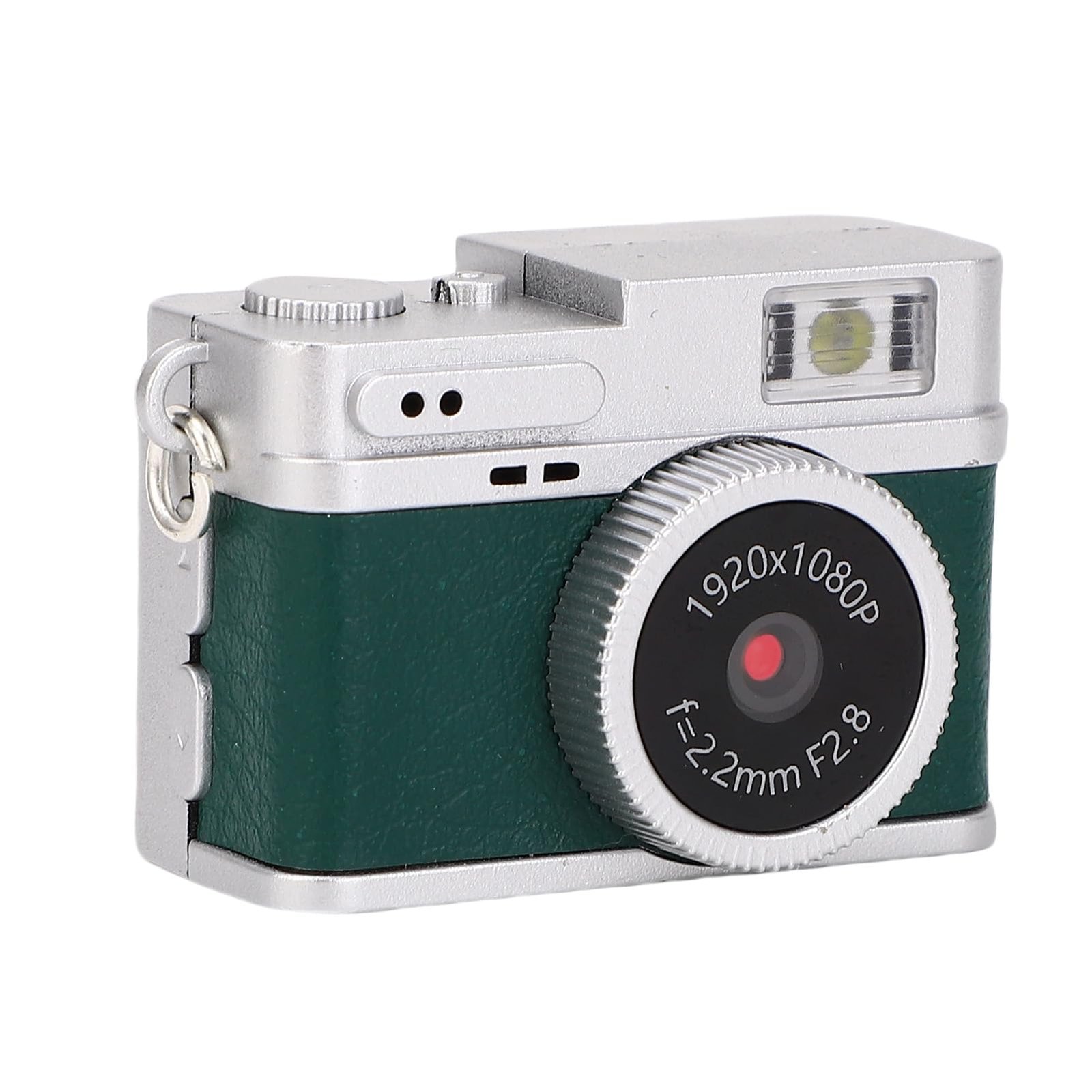 Mini Keychain Camera,1080p Small Nostalgia Retro Camera,Portable Micro Video Camcorder,20MP 0.96in Screen Small Video Camcorder Built in LED Fill Ligh for Taking Photos Cycling (Green)