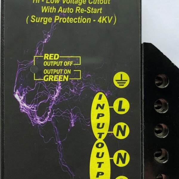 Power Boss Home Protector 28A (High Low Voltage Cutout with auto-Restart with Surge Protection up to 4KV)